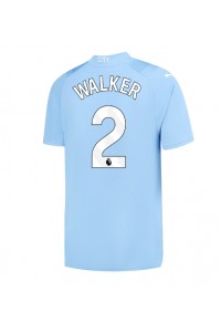 Fotbalové Dres Manchester City Kyle Walker #2 Domácí Oblečení 2023-24 Krátký Rukáv